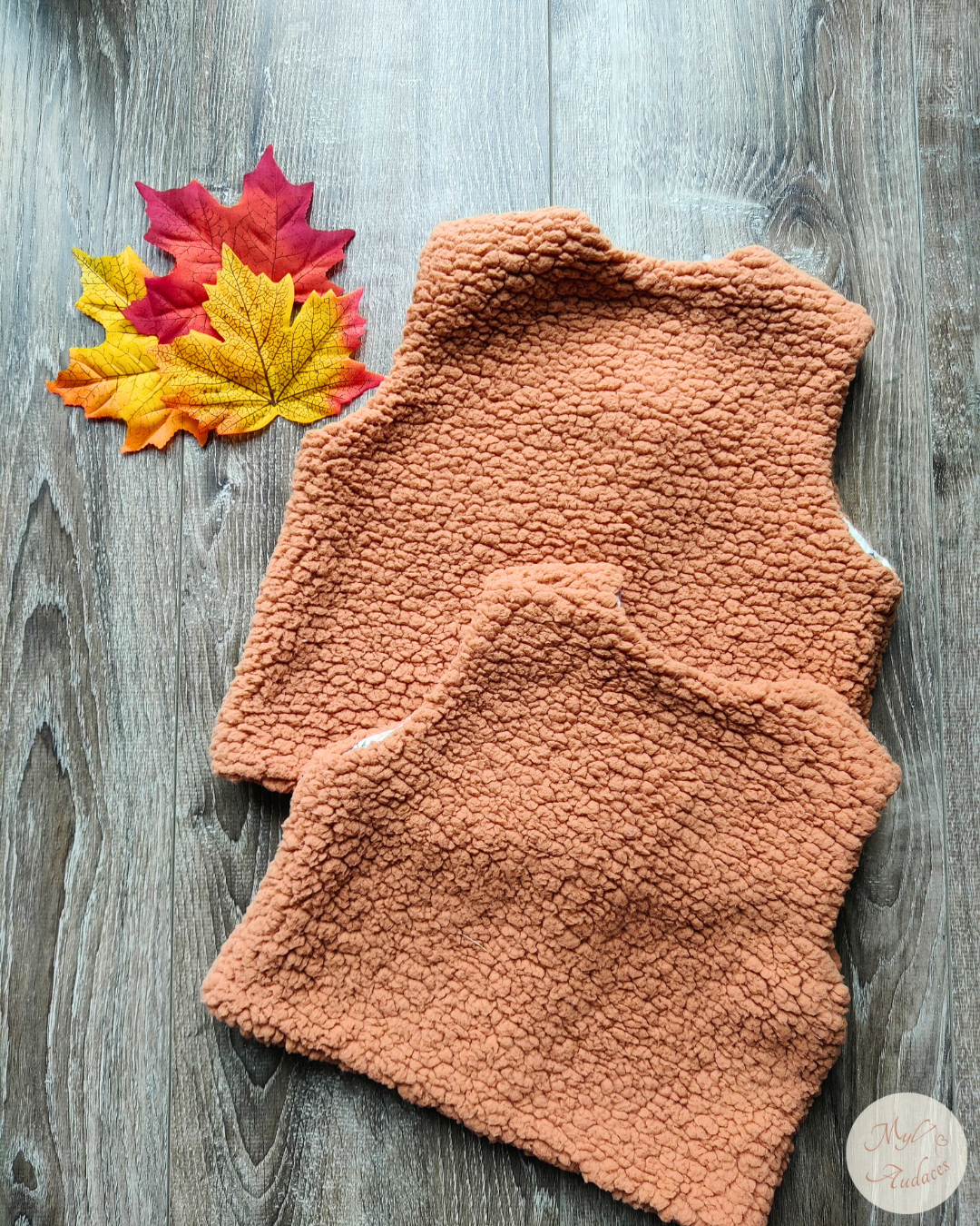 Gilet de Berger Enfant - Sherpa Cassonade - Fait Main en Moselle