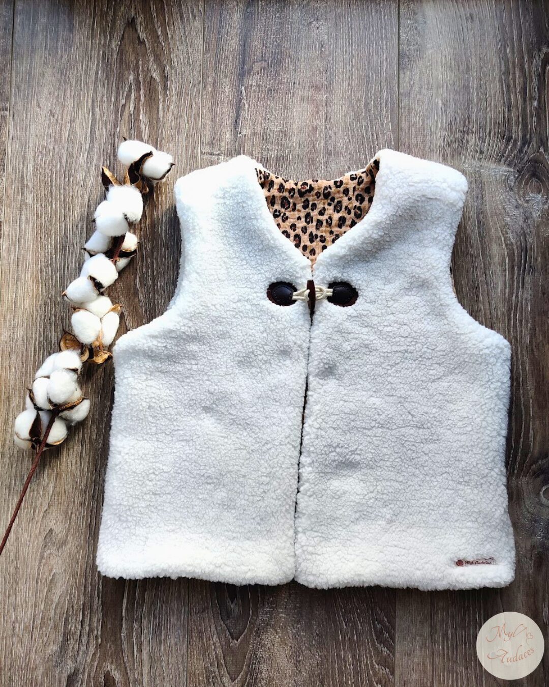 Gilet de Berger Enfant - Sherpa Blanc – Image 2