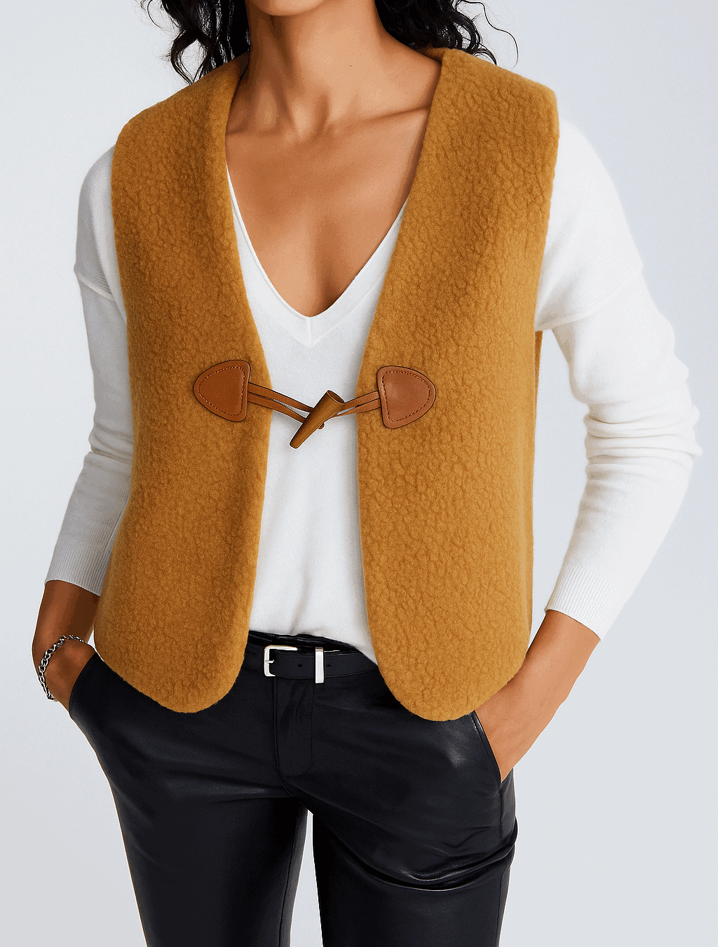 Gilet de Berger Femme - Sherpa Cassonade