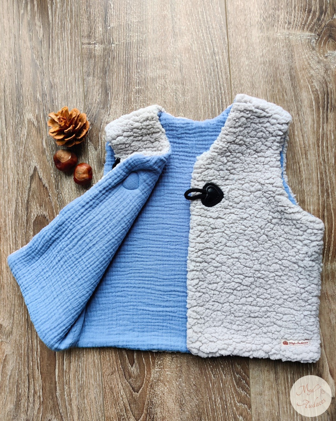 Gilet de Berger Enfant - Sherpa Gris – Image 2